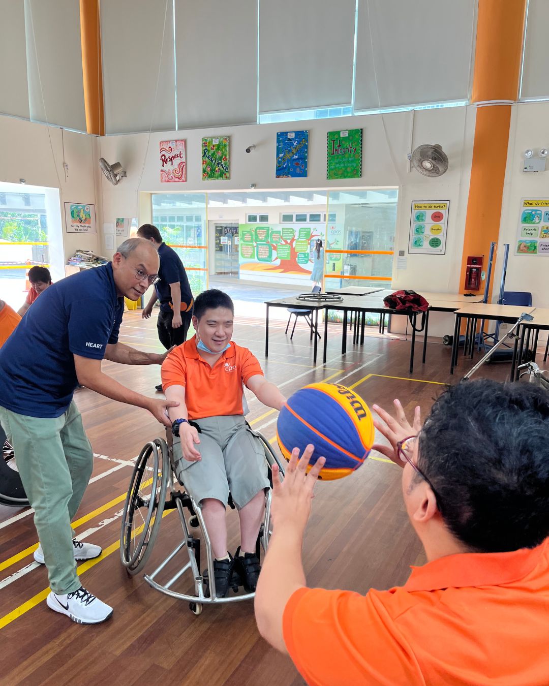 Wheelchair Basketball workshop participants